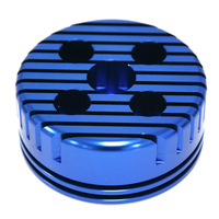 Pièces de rechange de vélo électrique CNC culasse CNC avec services en aluminium d'usinage CNC anodisé bleu brillant