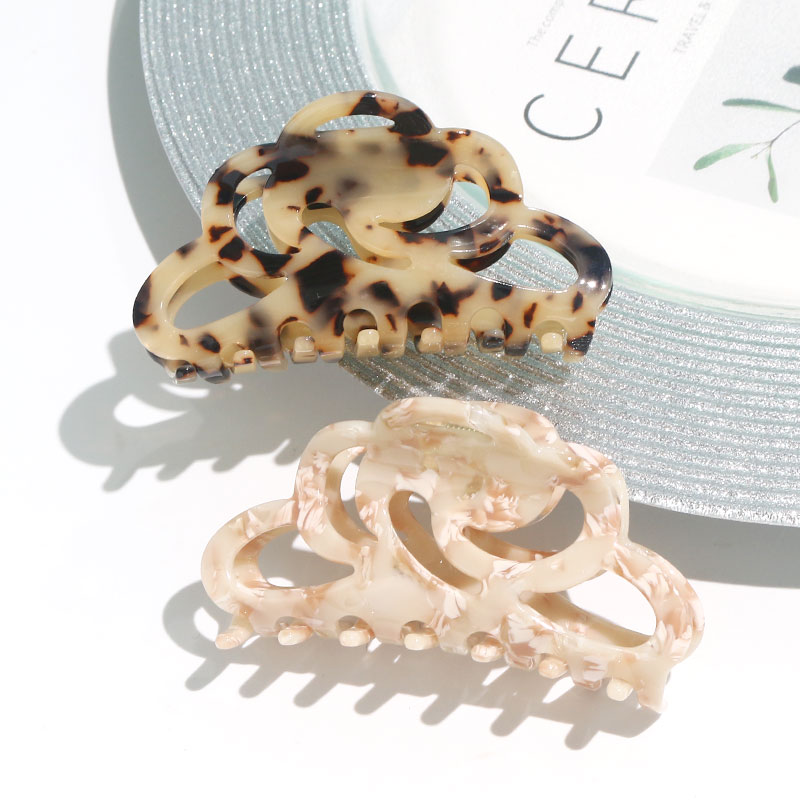 XinMei оптовая продажа, ретро мраморные зеленые заколки для волос, зажим для волос, цветок, ажурные, пригодные для переработки, ацетатные заколки для волос для женщин