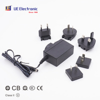 Alimentation électrique murale UE Electronic 4,8/5/54/100 Watt, 120VAC 220VAC, conforme au niveau d'efficacité énergétique V, adaptateur secteur