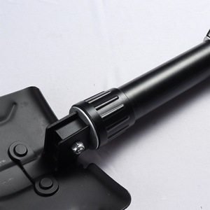 Multi Function Folding Shovel Black D Grip Handle Outdoor Camping Patio Use Iron Material Industrial Grade - Product Image 3