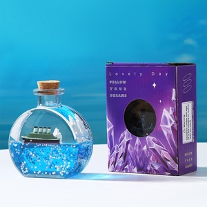 Kreative Bunte Ozean Tier Schwimmende Öltropfen Flüssigkeit Sand Flasche Cartoon Sanduhr Desktop Ornamente - Product Image 2