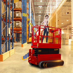 Opération facile Petit ascenseur automoteur Élévateurs à ciseaux mobiles fonctionnant en hauteur Élévateur à plate-forme élévatrice - Product Image 1