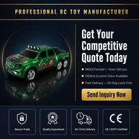 Mini camionnette RC tout-terrain 6 roues à l'échelle 1:64, porte-clés détachable, lumières LED 2,4 GHz, régulateur de vitesse 3 vitesses, contrôle par application, 4 couleurs