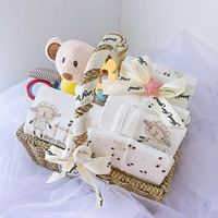 100% coton nouveau-né bébé garçons filles vêtements jouets cadeau ensemble nouveau-né bébé garçons cadeaux panier paniers