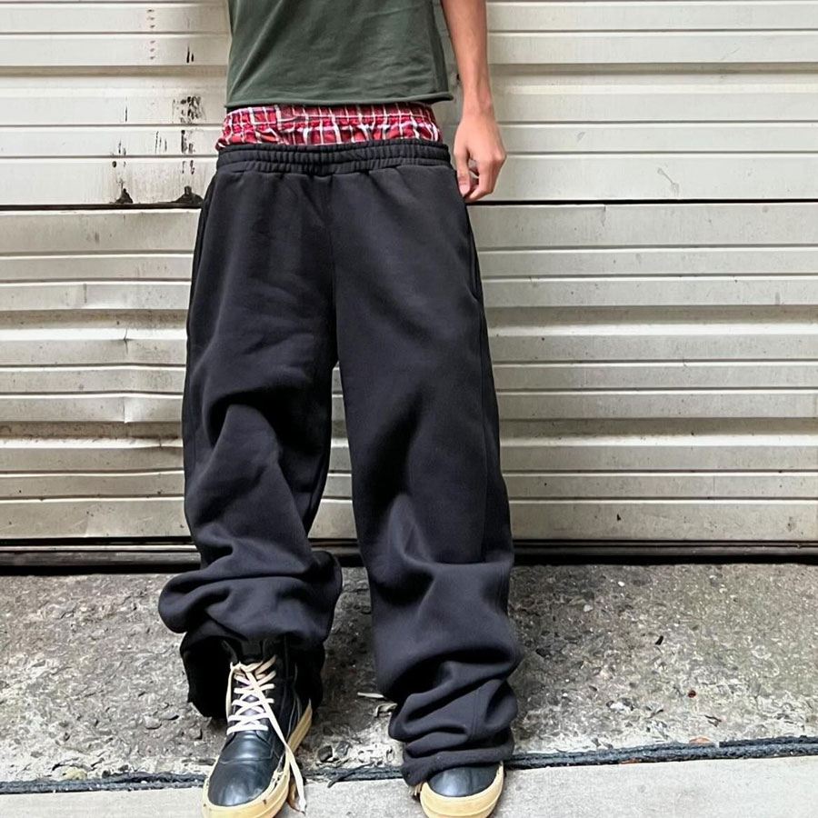 Huilin OEM Streetwear Oversized Fit Baggy Sweatpants Men