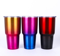 Gobelet isotherme à double paroi en acier inoxydable 304 de 30 oz pour le camping, le café et le vin, avec couvercle, isolation thermique de 12 à 24 heures