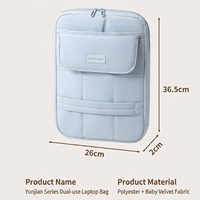 Housse pour ordinateur portable 2026 de 13-14 pouces, sac à bandoulière matelassé avec poche avant, étui pour ordinateur portable pour les voyages et le travail