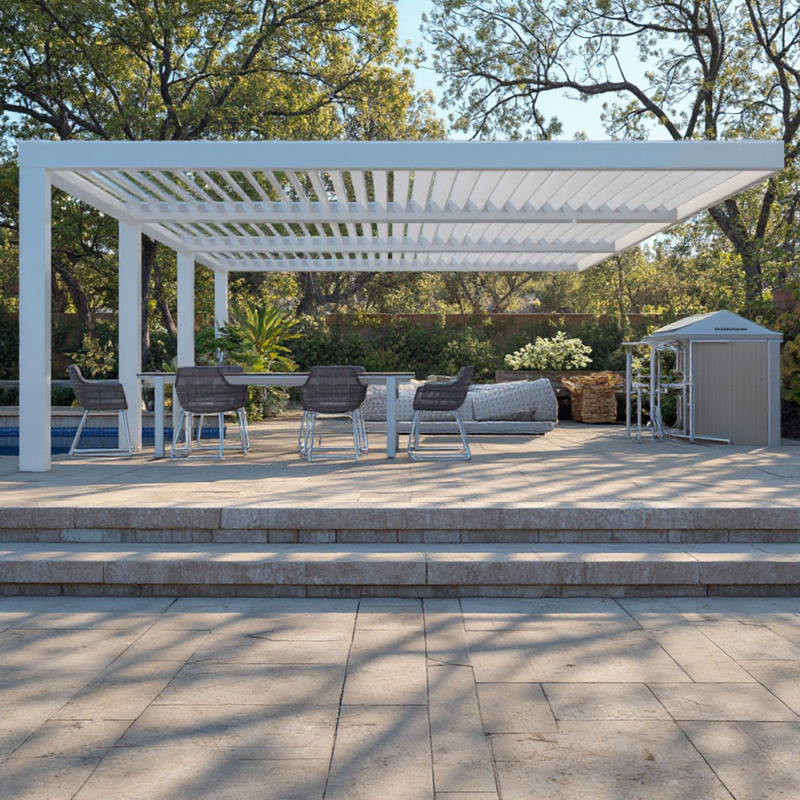 Customized Outdoor Sunshade Waterproof Electric Aluminum