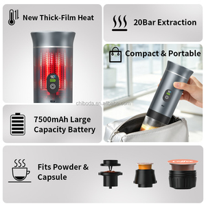 20Bar <b>Portable</b> Espresso <b>Coffee</b> <b>Maker</b> Digital Display 3-in-1 Capsule Coffe Machine in Car for Home Travel ROHS Certified 20 Bar P - Product Image 3