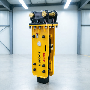 Martillo Hidráulico Tipo SB40 Amarillo, Cuerpo Principal de 68 mm, para Construcción y Minería de 4-7 Toneladas, 295 kg, 1 Año de Garantía - Product Image 1