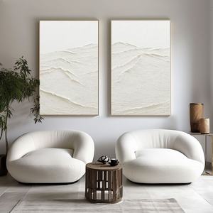 Arte Mural 3D Contemporáneo Minimalista, Pintura al Óleo Hecha a Mano sobre Lienzo para Decoración de Hogar, Oficina y Hotel de Concepto Abierto - Product Image 6