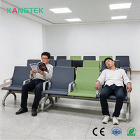Chaise d'attente médicale KANGTEK à 3 places, banc d'attente d'hôpital, sièges publics durables pour les cliniques et les centres de santé