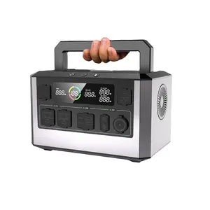 Mini générateur solaire portable 500w Batteries au lithium à charge solaire de secours avec onduleur