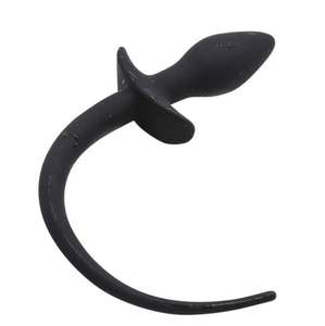 Yüksek kaliteli silikon G spot kadınlar için Anal oyuncaklar seks oyun boncuk fiş/adam popo fiş uzun köpek kuyruğu ile - Product Image 5