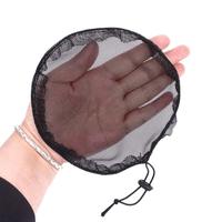 Bonnet de perruque pour queue de cheval, couleur noire, filet rond de haute qualité, outils de fabrication de queue de cheval, vente en gros