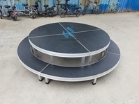 Plate-forme de scène de mariage en aluminium, intérieur et extérieur, cercle rond réglable, en vente