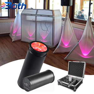RGBWA UV <b>LED</b> Chroma Cannons 8pcs With Bag 15W Battery Wireless <b>Mini</b> RF Remote <b>Light</b> for Wedding Party - Product Image 1