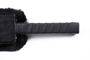 Raqueta de mano de pluma roja negra BDSM juguetes de cosquillas productos de coqueteo sexual para adultos accesorios de juego de azotes apasionados - Product Image 3