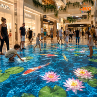 Pantalla LED Interactiva para Piso P3.91 P4.81 para Interiores y Exteriores, Pantalla Digital para Reproducción de Video en Pisos para Centros Comerciales