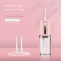 Irrigador Dental Eléctrico Portátil, Juego de Cepillos de Dientes Inteligentes para el Cuidado Bucal Doméstico, Irrigador Bucal para Eliminar el Sarro