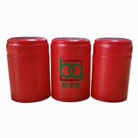 Bouchon de bouteille de vin préfabriqué non rechargeable en aluminium-plastique PVC transparent avec logo gaufré personnalisé et fermeture à sangle détachable