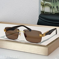 Lunettes de soleil de luxe MAY the CHARACTER II 58-18-140 pour hommes et femmes, de qualité supérieure, style punk classique, protection UV400, avec boîte