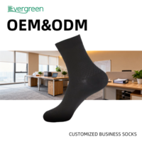 Chaussettes d'affaires pour hommes en fibre de bambou de haute qualité à feuilles persistantes