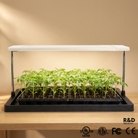 Lampe de culture pour plateau de semis avec corps en plastique, 3 spectres, 24V, sécurisée, à intensité variable et avec minuterie pour la croissance des semis, des légumes et des fleurs