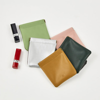 Porte-monnaie en cuir PU 2026, mini porte-cartes enveloppe rouge, étui pour serviettes hygiéniques, organiseur de câbles multifonctionnel, petites trousses de maquillage