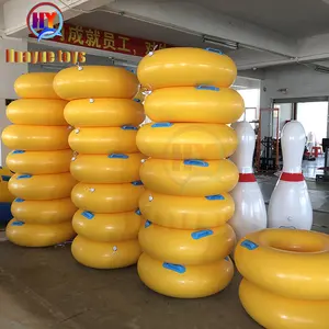 Vente chaude parc aquatique Pipeline toboggan PVC gonflable anneau de ski nautique matériau épaissi équipement de radeau de ski nautique