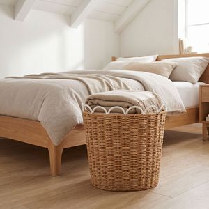 Clothing Organizer Round Storage <b>Basket</b> Eco-Friendly Laundry <b>Hamper</b> <b>For</b> Home Use - Product Image 4