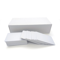 Vente en gros de cartes PVC blanches imprimables 13,56 MHz ISO14443A 213 / 215 / 216, cartes NFC vierges pour les entreprises et les contacts sociaux