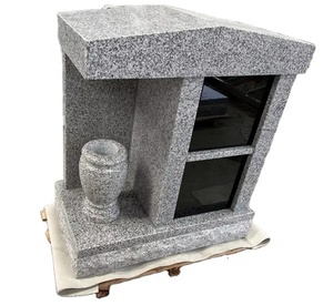 <span class=keywords><strong>Columbarium</strong></span> en granit gris traditionnel européen SW STONE 2 Niche G603 avec porte noire et <span class=keywords><strong>vase</strong></span> pour pierres tombales et <span class=keywords><strong>monuments</strong></span> - Product Image 2