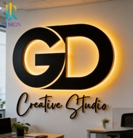 Enseignes lumineuses LED 3D durables pour extérieur, lettres personnalisées en acier inoxydable, signalétique illuminée, logo d'entreprise éclairé pour bâtiments