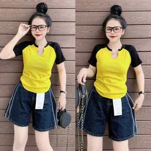 <b>Short</b> <b>Sleeve</b> T <b>Shirt</b> Women Cotton Reasonable Price Natural Purchase Washable Each One in Poly Bag Made in Vietnam Manufacturer - Product Image 4