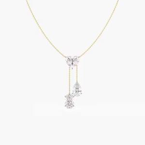 14K White Gold Tennis Bracelet Dainty Wedding Jewelry with Moissanite and Diamond Perfect Party Gift - Product Image 2