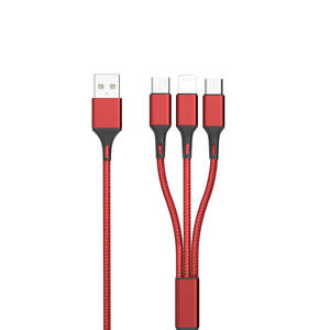 Regalos Corporativos Personalizados, <span class=keywords><strong>Cable</strong></span> <span class=keywords><strong>de</strong></span> Carga 3 en 1, 3A, Autoenrollable, Organizador, <span class=keywords><strong>Cable</strong></span> Fácil <span class=keywords><strong>de</strong></span> Enrollar para Teléfono 15, Oplaadkabels - Product Image 2