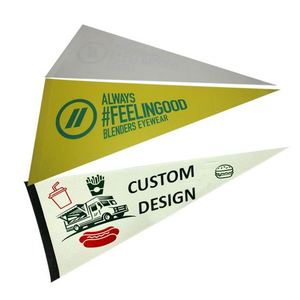 Custom Sublimation Felt <b>Triangle</b> Pennant Flags Advertising Felt Pennant Flag Blank Felt Pennants - Product Image 1