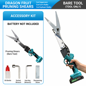 Sécateur Électrique Sans Fil à Lames en Acier Allié et Manche en Plastique pour Arbres Fruitiers et Jardinage du Fruit du Dragon - Product Image 1