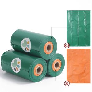 ถุงเก็บอุจจาระสุนัขแบบย่อยสลายได้ กลิ่นลาเวนเดอร์ ขนาด 23x33 ซม. สีผสม 1 ม้วน 2 สี รุ่นหรูหรา ปี 2025 พร้อมโลโก้สั่งทำพิเศษ - Product Image 2
