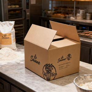 Biểu Tượng Tùy Chỉnh In Bao Bì Sóng Có Thể Tái Chế Hộp Các Tông Mạnh Mẽ Nâu Di Chuyển Sóng Vận Chuyển Hộp Hộp Carton - Product Image 4