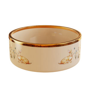 Paskalya Seramik Evcil Hayvan Mama Kabı Köpekler ve Kediler İçin Bahar Tatili Hayvan Desenli Besleme Kabı Özel Logo Mevsimlik Evcil Hayvan Malzemeleri Toptan Satış - Product Image 3
