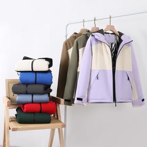 Jaket kamuflase hangat untuk pria, grosir tahan angin tahan air luar ruangan jaket kasual ritsleting hangat pria - Product Image 3