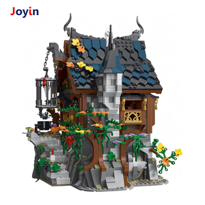 1964 PCS <span class=keywords><strong>Medieval</strong></span> Witch Cottage Building Blocks Toy para niños-Fantasía y temática histórica Juego educativo y diseño mágico - Product Image 3
