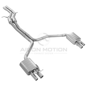 Convient aux Audi S6/S7/<span class=keywords><strong>RS6</strong></span>/RS7, échappement arrière en acier inoxydable avec soupape arrière, améliore les performances et un son agressif. - Product Image 2