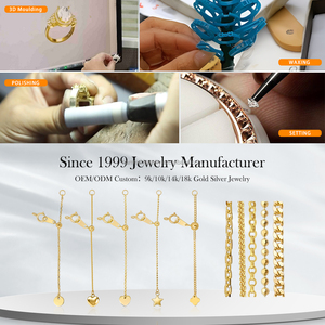 سلسلة موسع مجوهرات من الذهب الخالص 14 قيراط قابل للتعديل مشبك اصنعها بنفسك سوار قلادة - Product Image 6