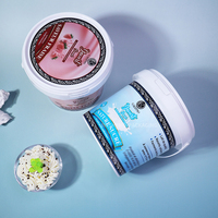 Prix d'usine – Seau en plastique PP de qualité alimentaire 1 kg/32 oz/1000 ml/1 L avec couvercle inviolable, poignée et logo personnalisé – Écologique et brillant