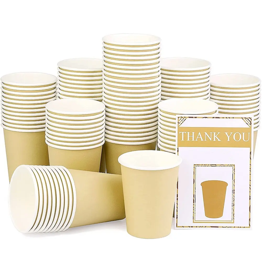 Taza de café de papel Vasos de papel para aperitivos para fiestas Bodas Cocinas caseras