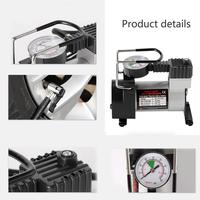 Compresseur de gonflage de pneus de voiture 150psi Pompe à air portable haute pression Dc 12v Compresseur 12 DC Power Universal 100 PSI