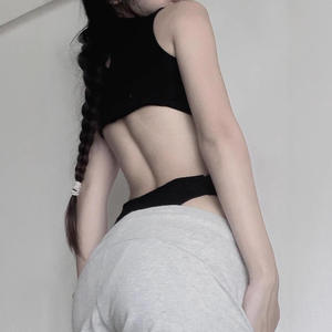 <span class=keywords><strong>Hegel</strong></span> Homologous Store Mono sexy informal para mujer con parte superior asimétrica sin mangas Hermoso corte en la espalda Logo frontal Aspecto adelgazante - Product Image 3